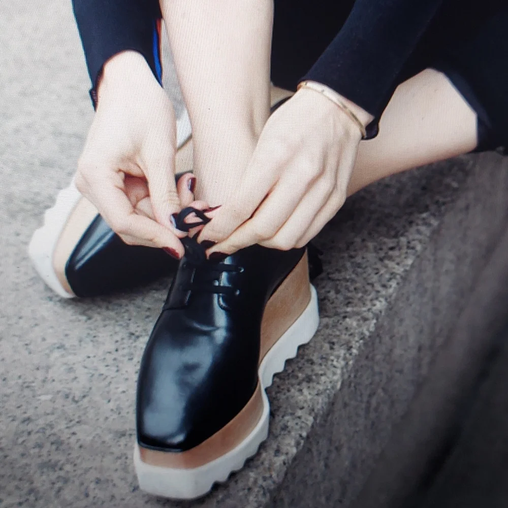Stella McCartney Elyse Vegan Platform Oxfords